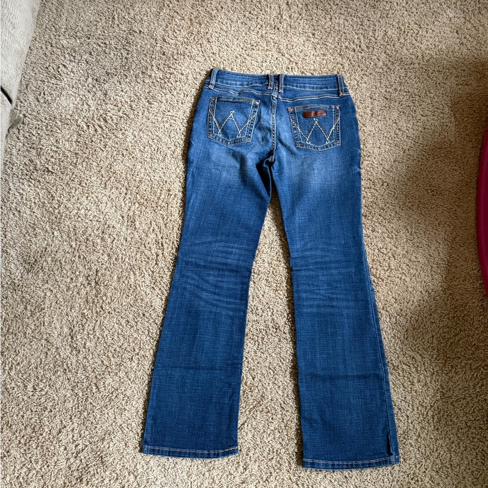 Wrangler Women's Boot Cut Jeans in Deep Blue - Picture 3 of 4
